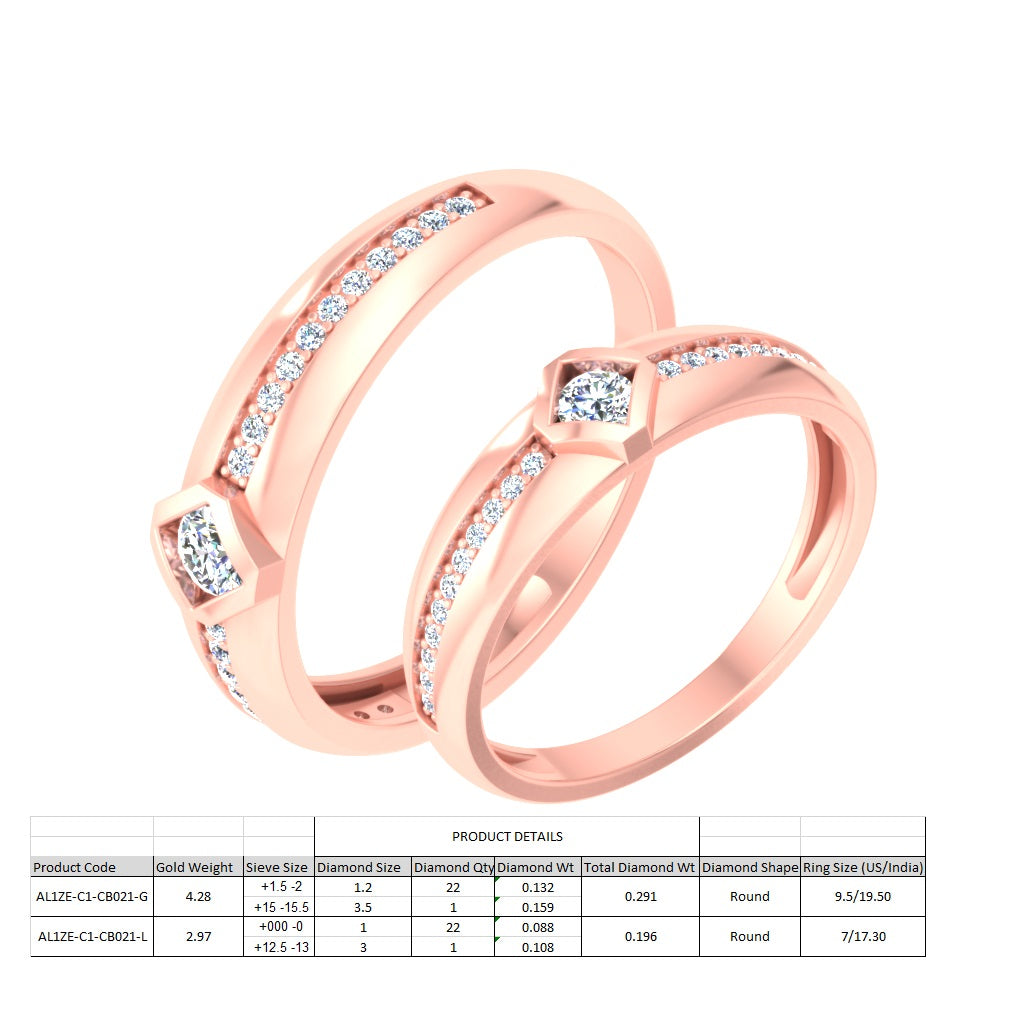 3D Jewelry Files Ring Model 3DM STL AL1ZE-C1-CB021