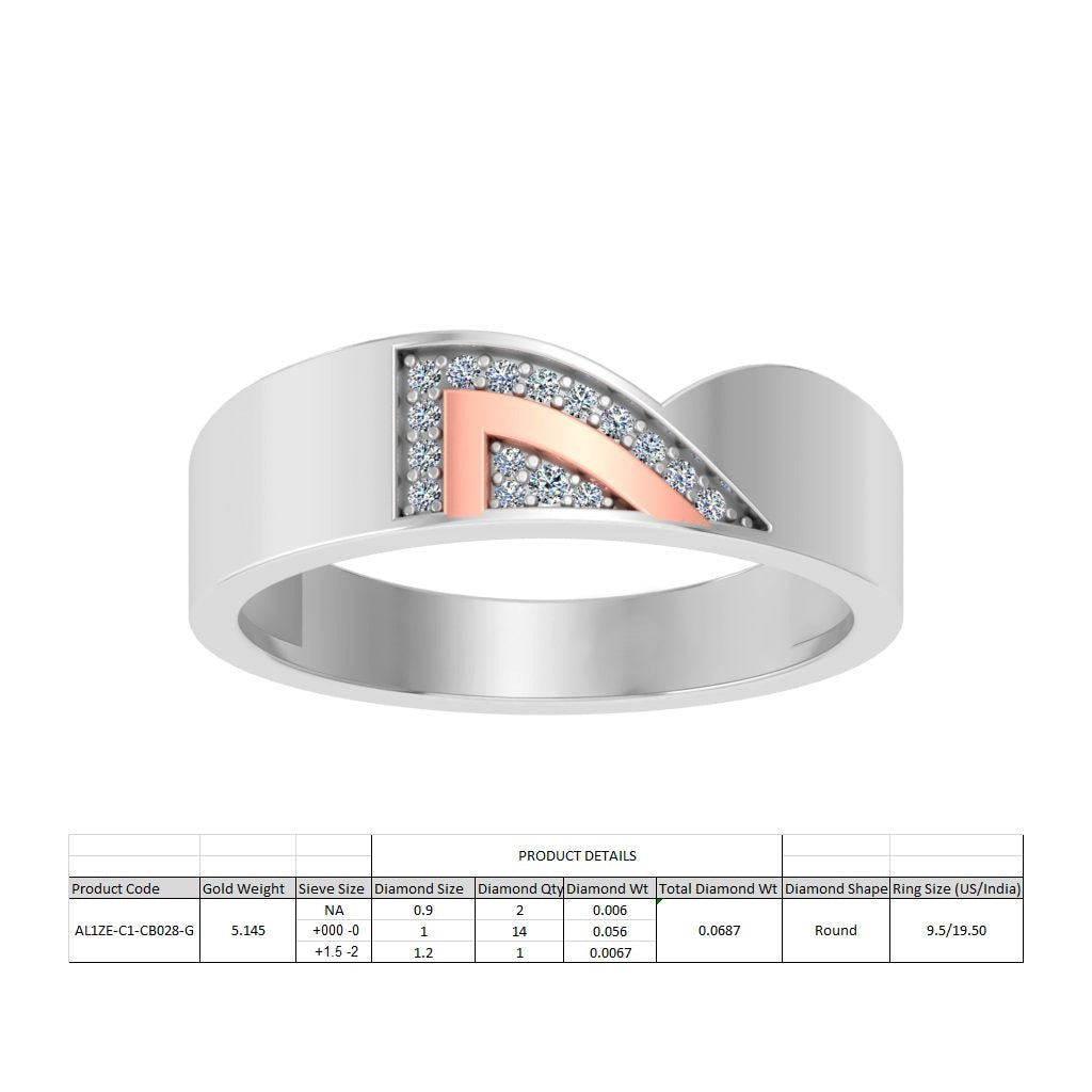 3D Jewelry Files Ring Model 3DM STL AL1ZE-C1-CB028-G