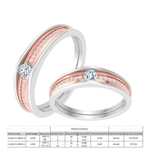 3D Jewelry Files Ring Model 3DM STL AL1ZE-C1-CB031