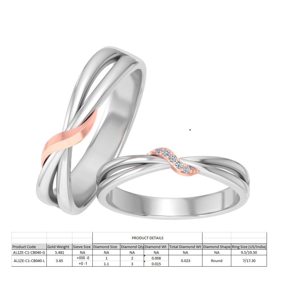 3D Jewelry Files Ring Model 3DM STL AL1ZE-C1-CB040