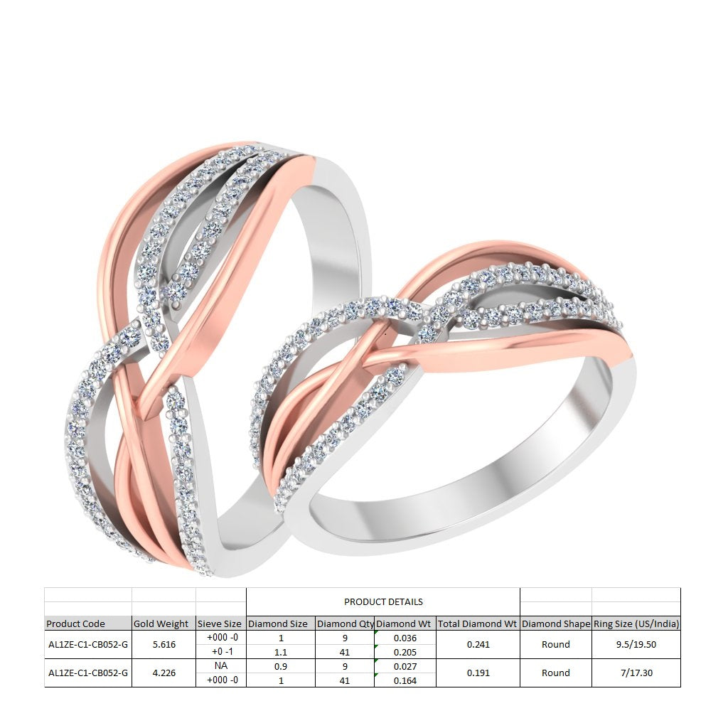 3D Jewelry Files Ring Model 3DM STL AL1ZE-C1-CB052