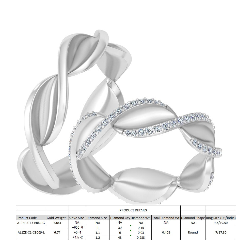 3D Jewelry Files Ring Model 3DM STL AL1ZE-C1-CB069