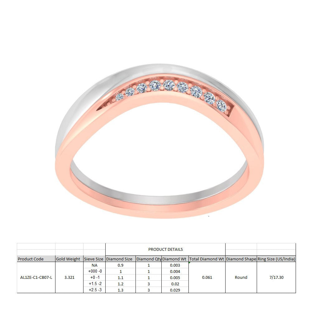 3D Jewelry Files Ring Model 3DM STL AL1ZE-C1-CB07-L
