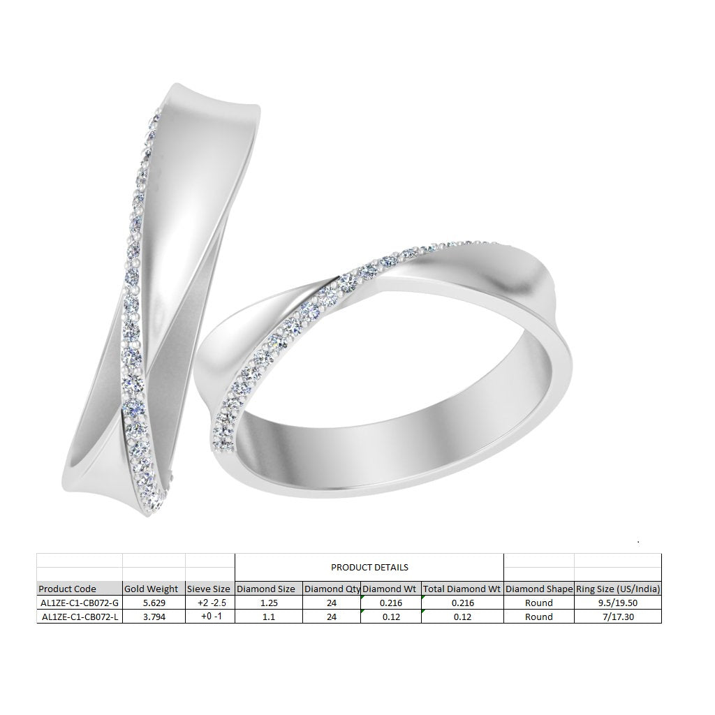 3D Jewelry Files Ring Model 3DM STL AL1ZE-C1-CB072