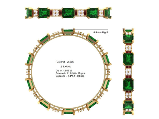 3D Jewelry Files Bracelet Model 3DM STL BG-1163