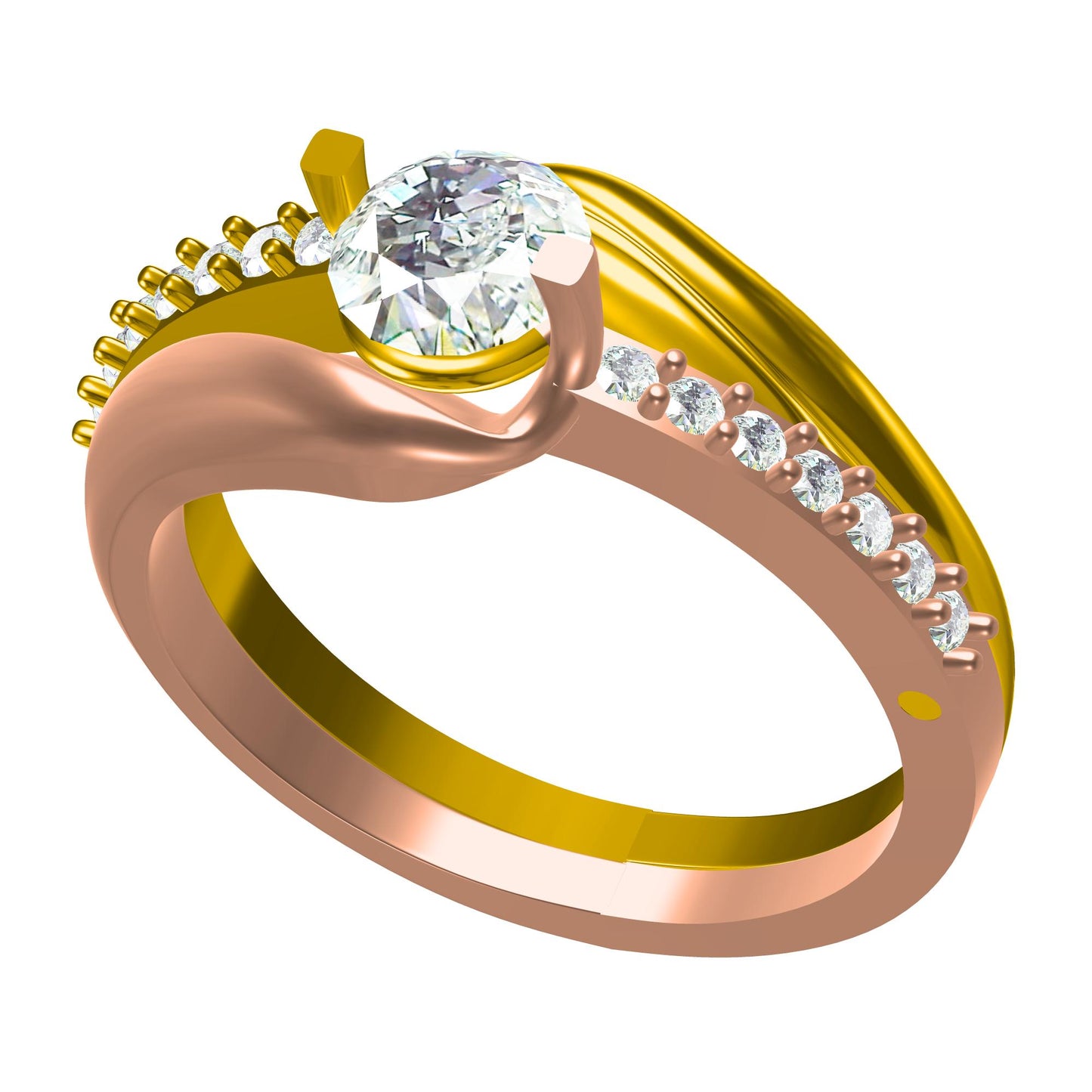 3D Ring Design Files Jewelry Models JCAD CR-0046M