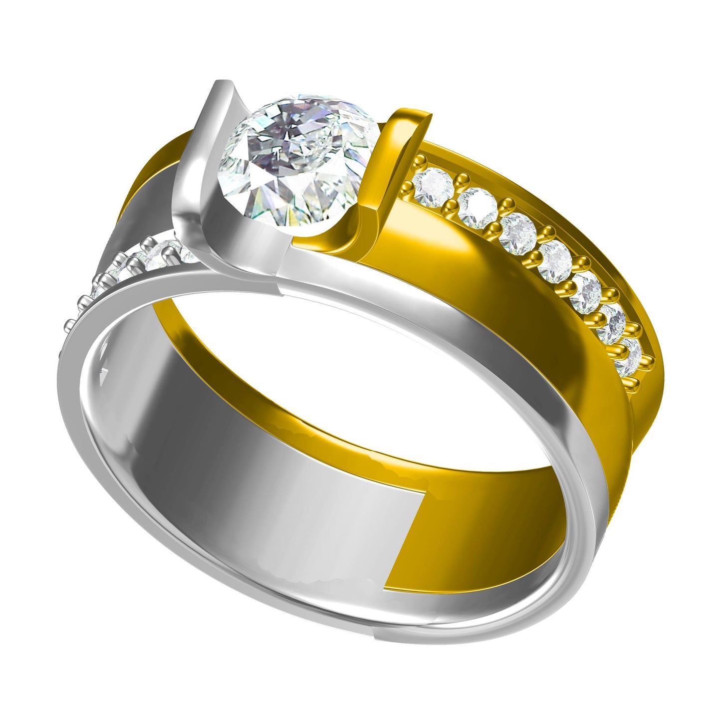 3D Ring Design Files Jewelry Models JCAD CR-0058M