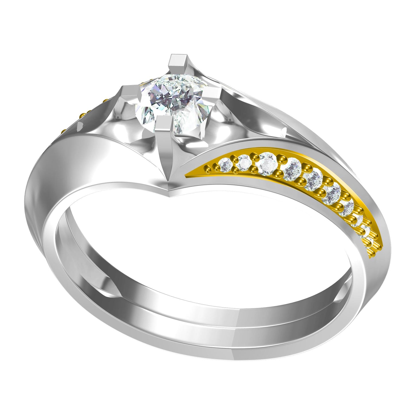 3D Ring Design Files Jewelry Models JCAD CR-0061M