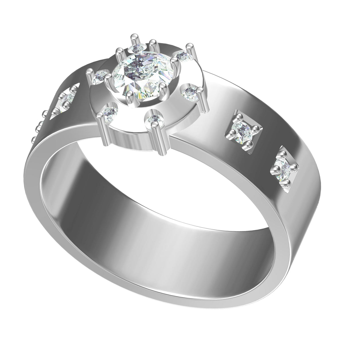 Ring Model 3D Ring Design Files Jewelry Models JCAD CR-0062M – 3D Jewelry Models ...
