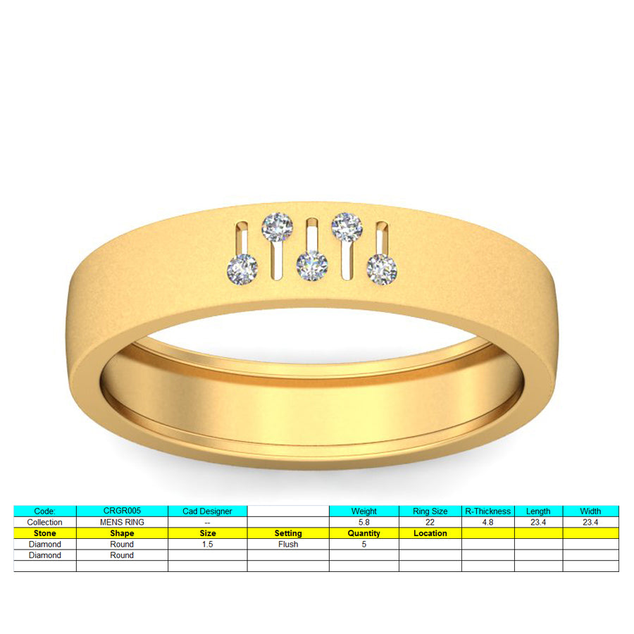 3D Jewelry Files Ring Model 3DM STL CRGR005