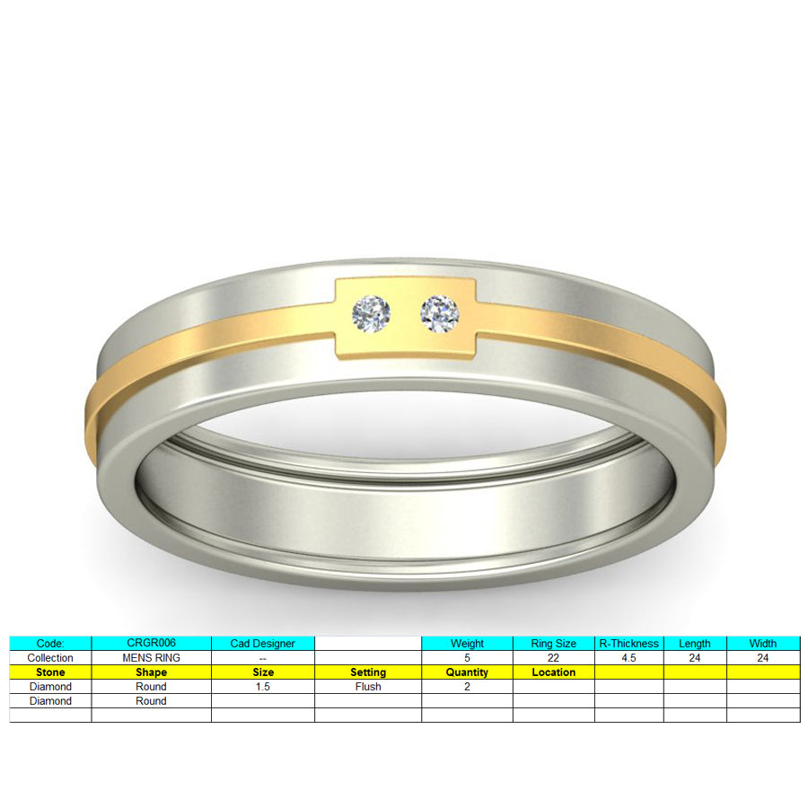 3D Jewelry Files Ring Model 3DM STL CRGR006