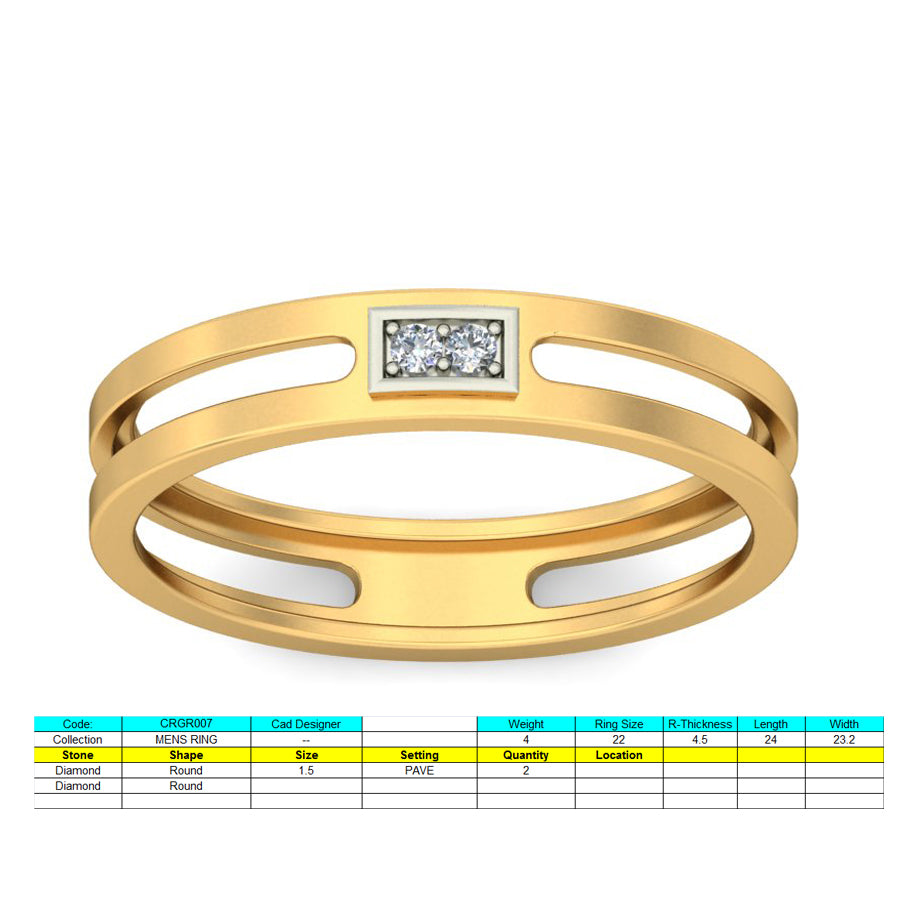 3D Jewelry Files Ring Model 3DM STL CRGR007