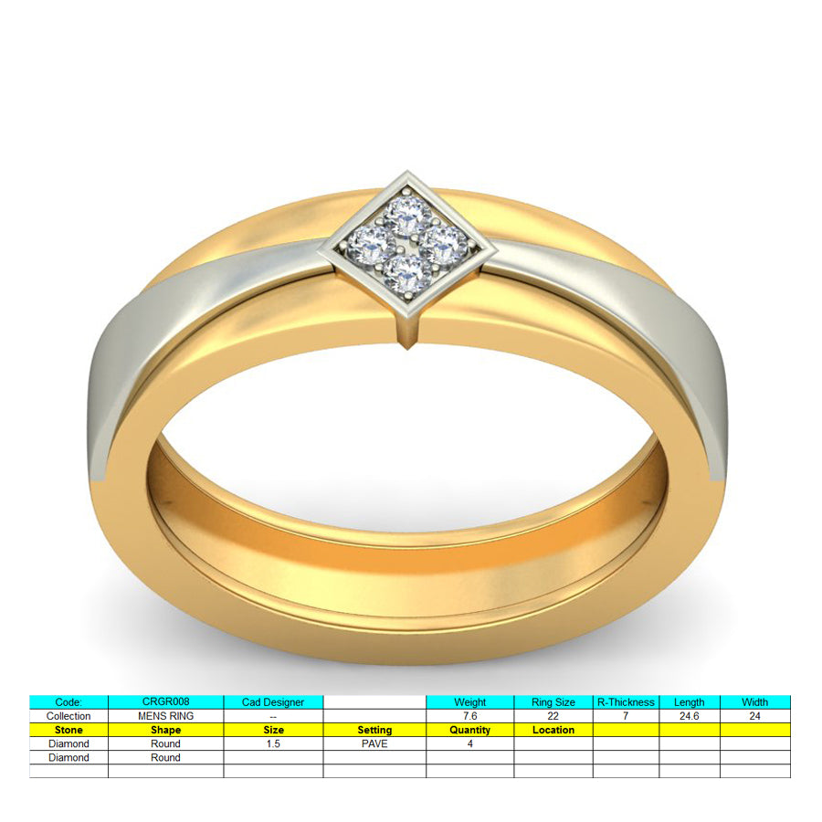 3D Jewelry Files Ring Model 3DM STL CRGR008