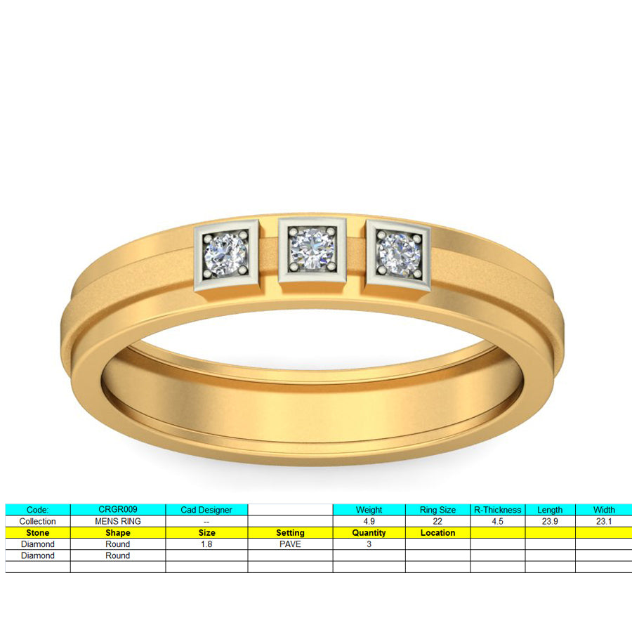 3D Jewelry Files Ring Model 3DM STL CRGR009