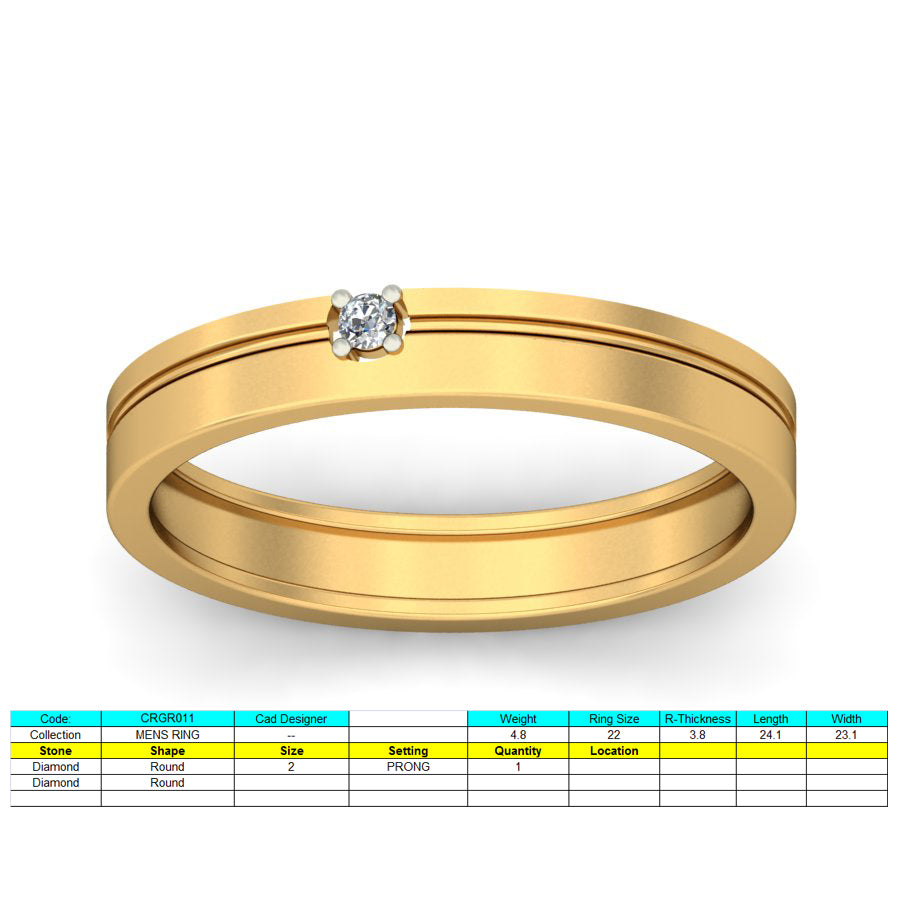 3D Jewelry Files Ring Model 3DM STL CRGR011