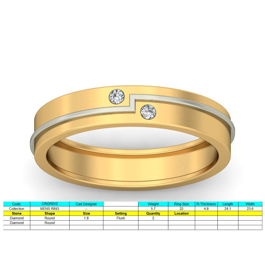 3D Jewelry Files Ring Model 3DM STL CRGR012