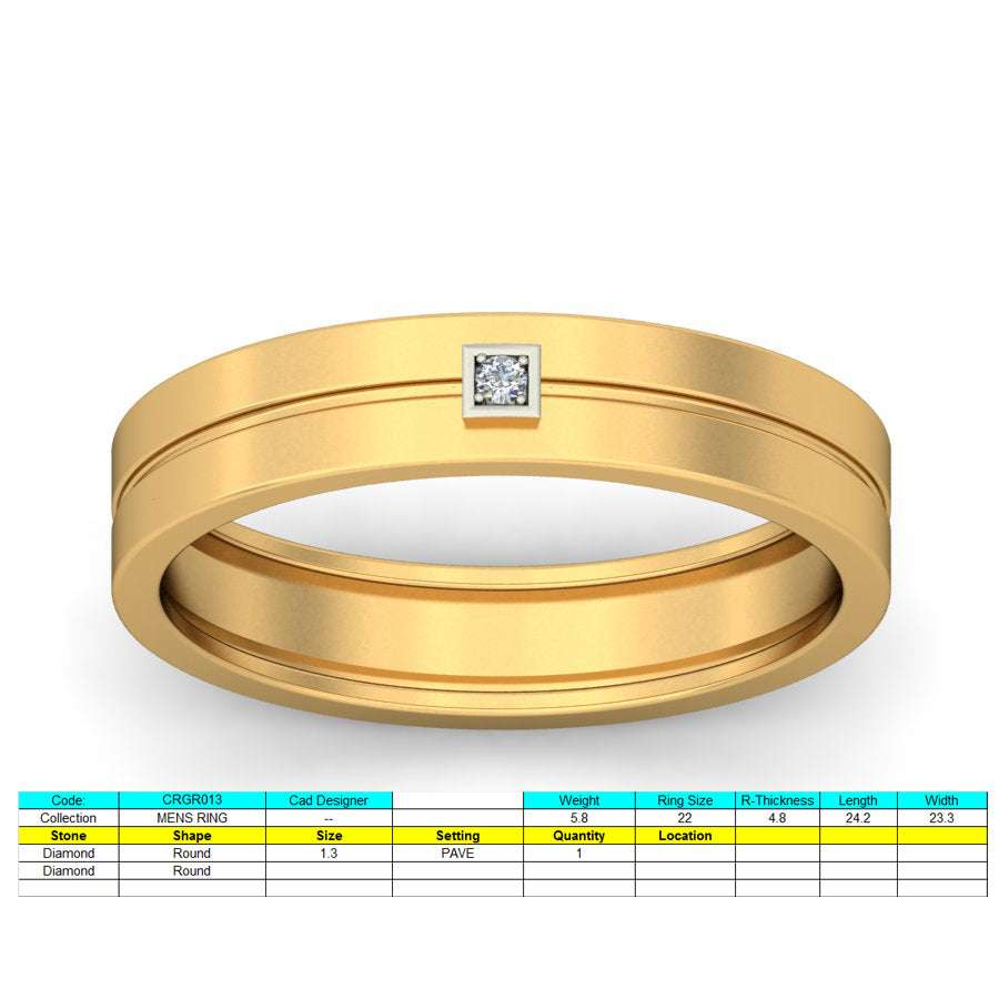 3D Jewelry Files Ring Model 3DM STL CRGR013