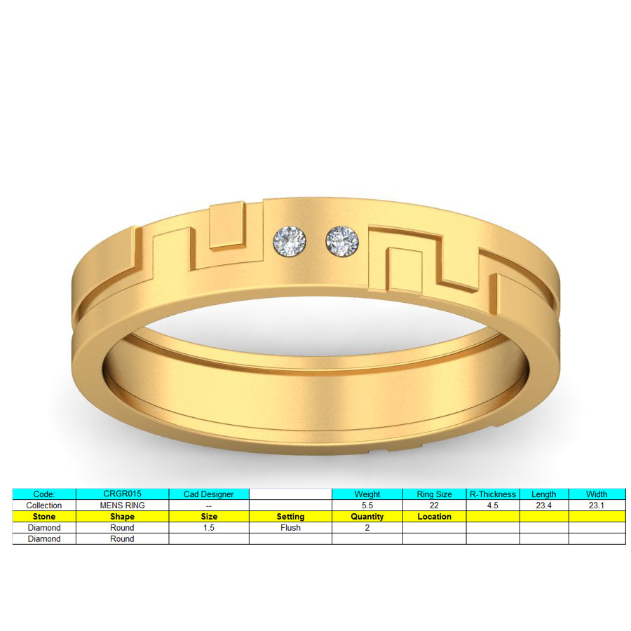 3D Jewelry Files Ring Model 3DM STL CRGR015