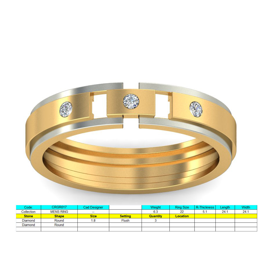 3D Jewelry Files Ring Model 3DM STL CRGR017