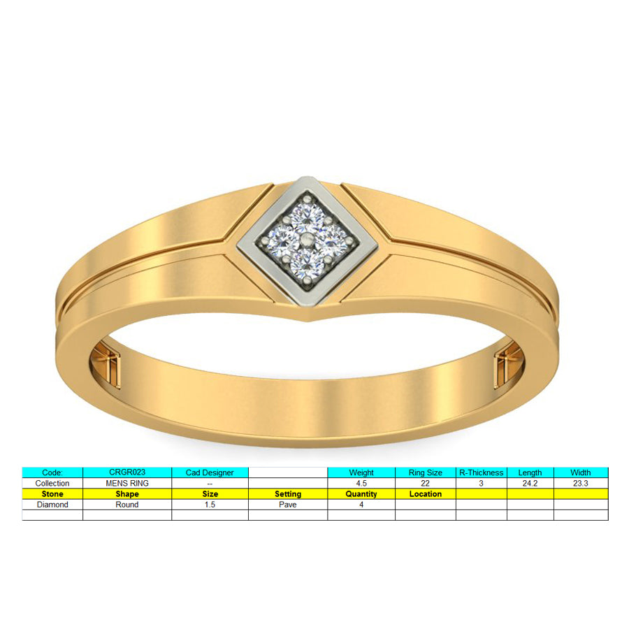 3D Jewelry Files Ring Model 3DM STL CRGR023