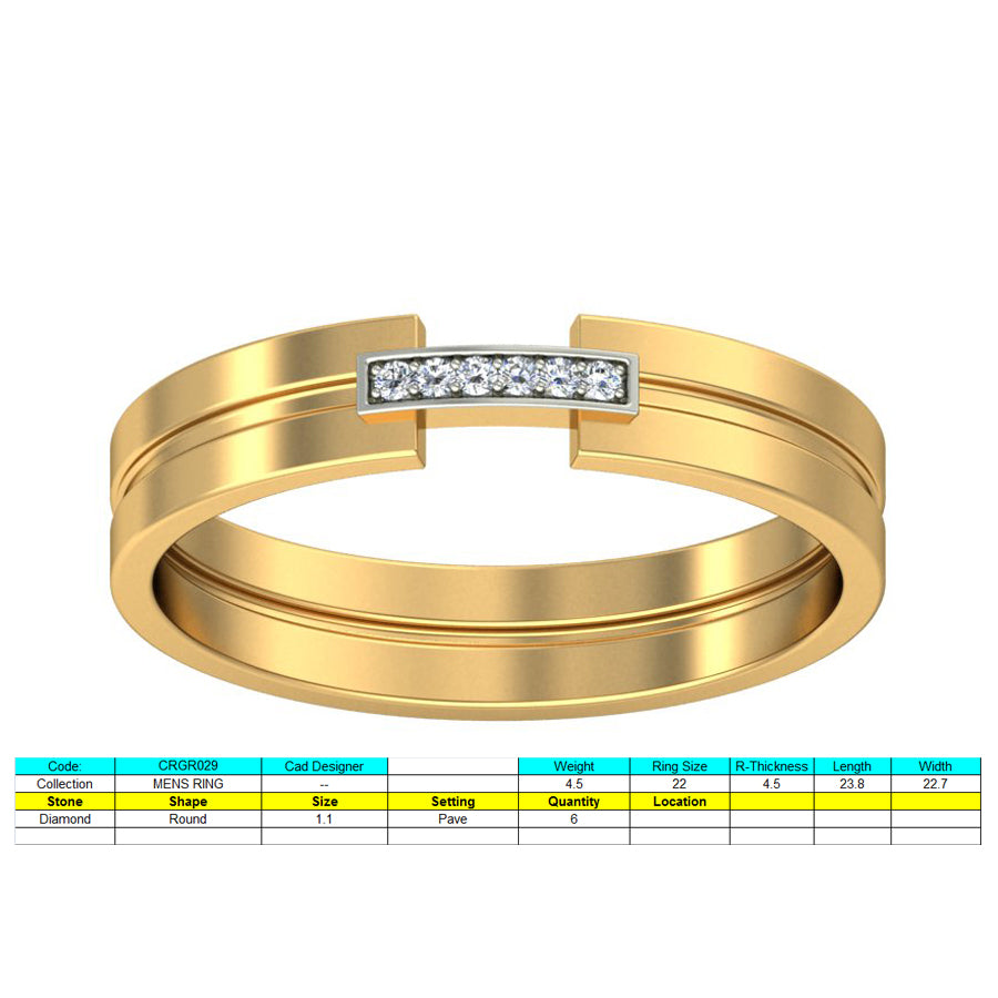 3D Jewelry Files Ring Model 3DM STL CRGR029