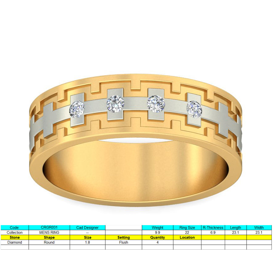 3D Jewelry Files Ring Model 3DM STL CRGR031