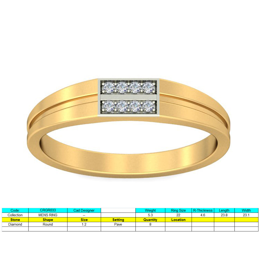 3D Jewelry Files Ring Model 3DM STL CRGR033