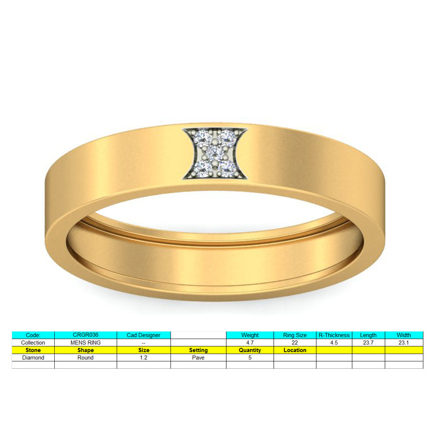 3D Jewelry Files Ring Model 3DM STL CRGR036