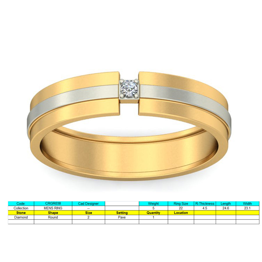 3D Jewelry Files Ring Model 3DM STL CRGR038