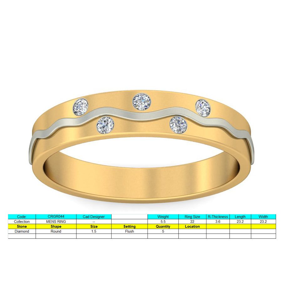 3D Jewelry Files Ring Model 3DM STL CRGR044