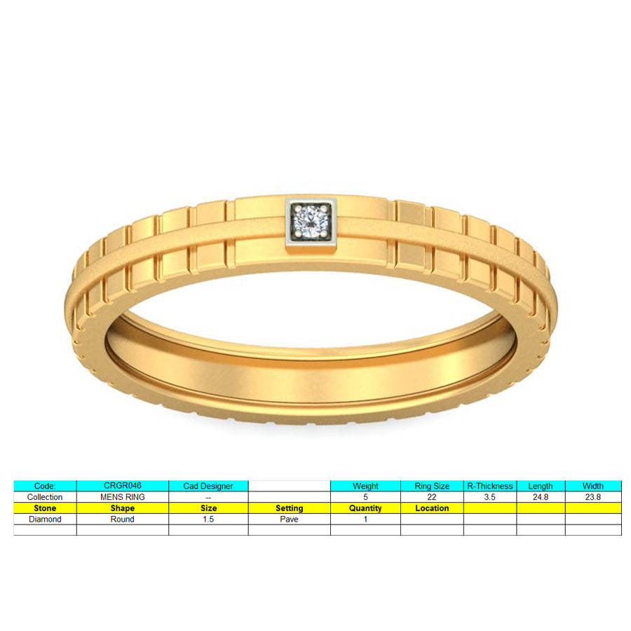 3D Jewelry Files Ring Model 3DM STL CRGR046