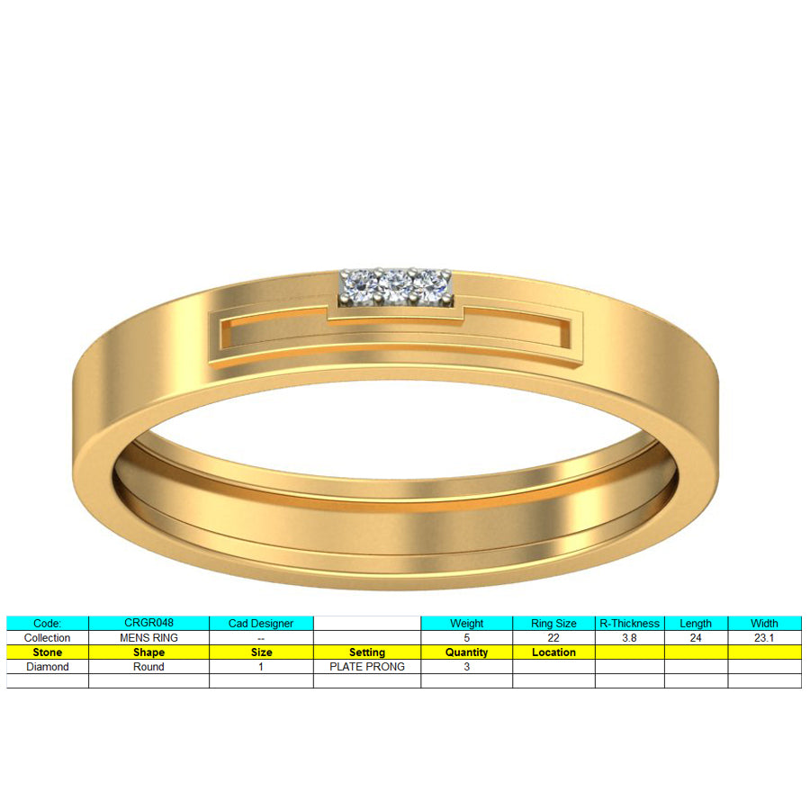 3D Jewelry Files Ring Model 3DM STL CRGR048