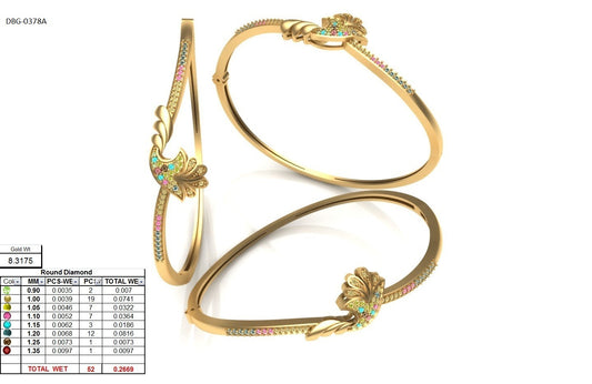 3D Jewelry Files Bracelet Model 3DM STL DBG-0378A