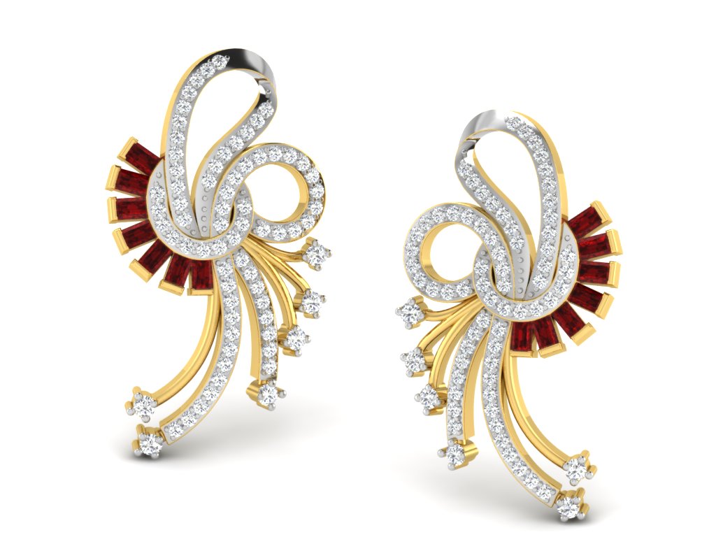 3D Jewelry Files Earring Model 3DM STL DE-2708