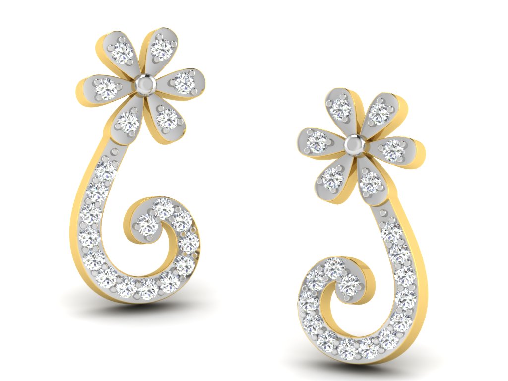 3D Jewelry Files Earring Model 3DM STL DE-3001