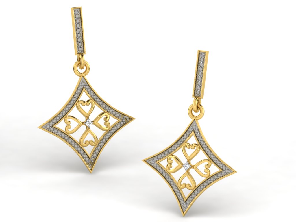 3D Jewelry Files Earring Model 3DM STL DE-3615