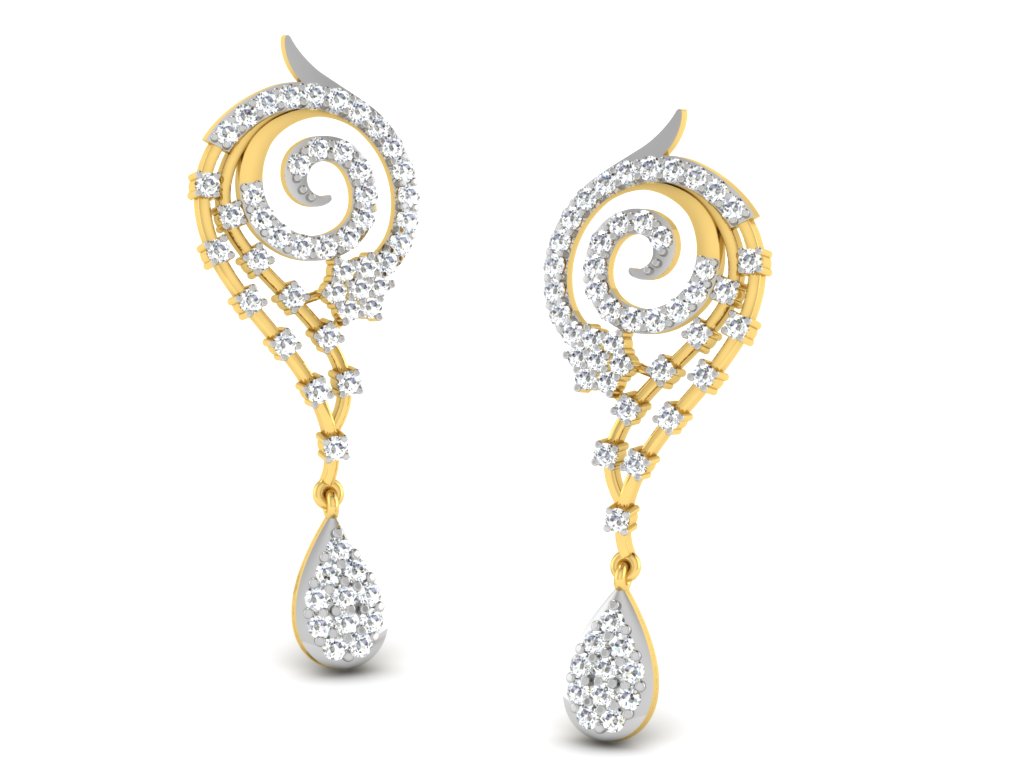 3D Jewelry Files Earring Model 3DM STL DE-3856