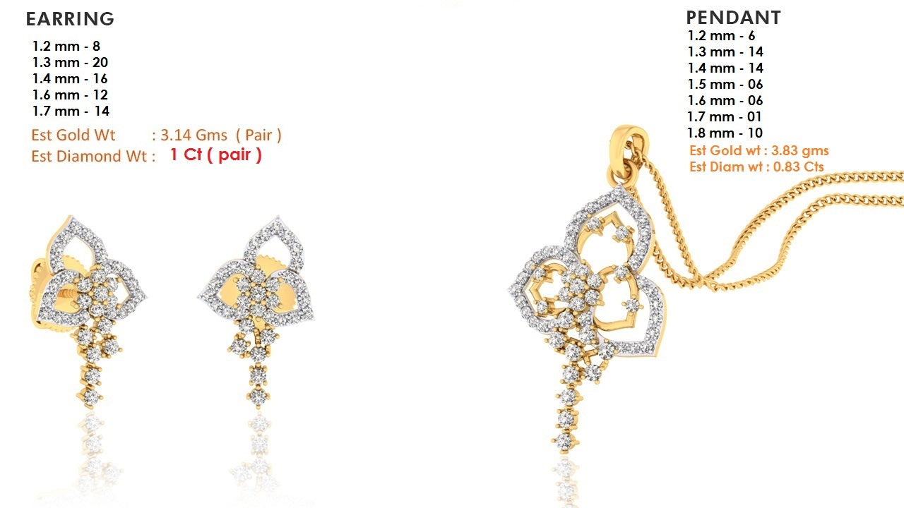 3D Jewelry Files Set Model 3DM STL DOC PN 5162