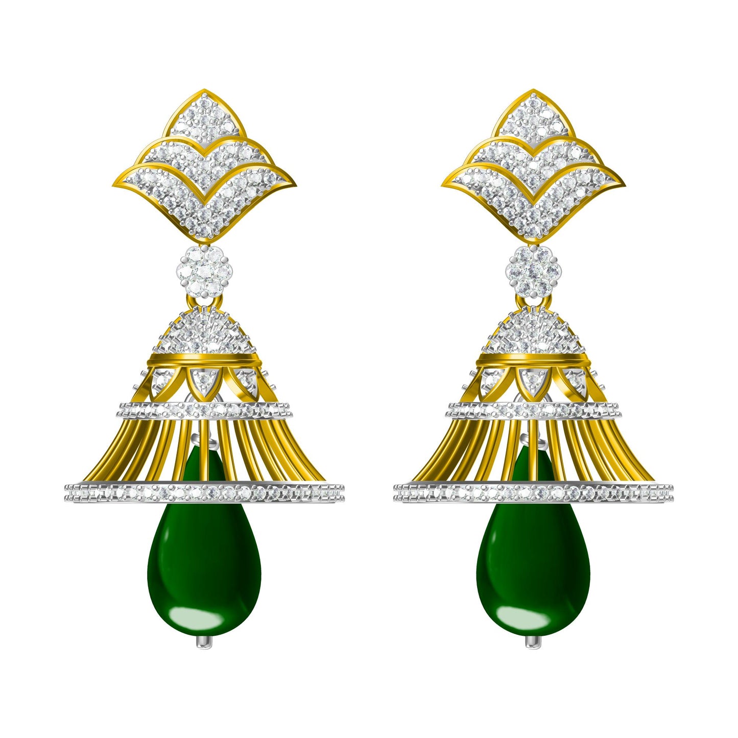 3D Jewelry Design Earring Files JCAD ER-0003-9725