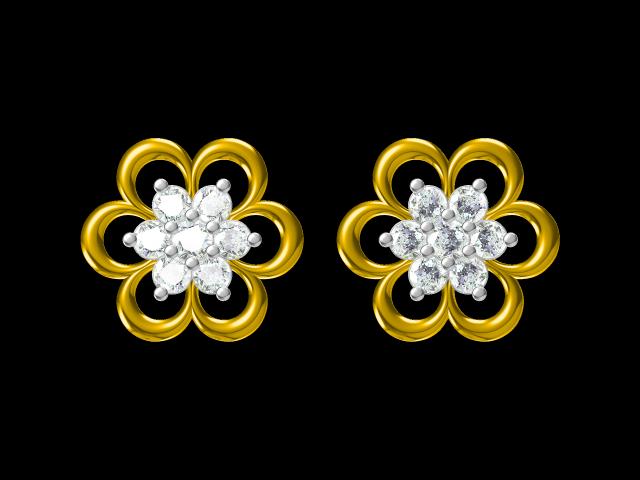 Free 3D Jewelry Design Earring Files JCAD ER-005-0206