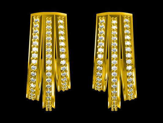 3D Jewelry Design Earring Files JCAD ER-006-0207