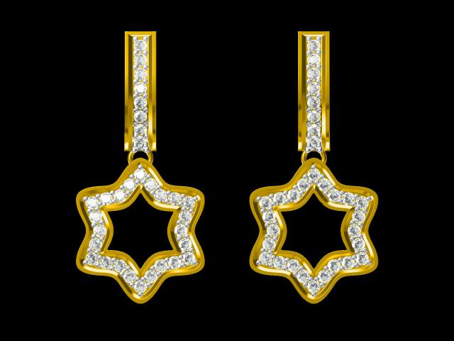 Free 3D Jewelry Design Earring Files JCAD ER-009-399