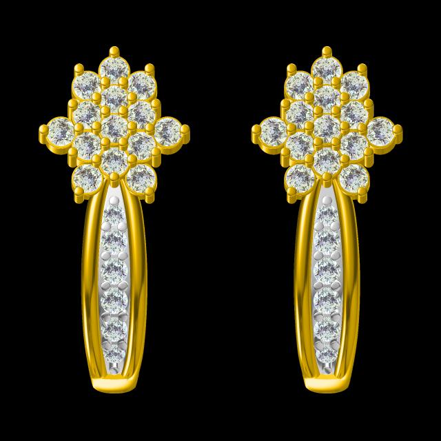 3D Jewelry Design Earring Files JCAD ER-013-0479