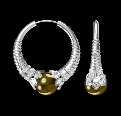 3D Jewelry Design Earring Files JCAD ER-025-0624