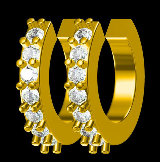 Free 3D Jewelry Design Earring Files JCAD ER-029-0650