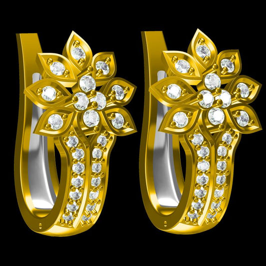 3D Jewelry Design Earring Files JCAD ER-032-0689