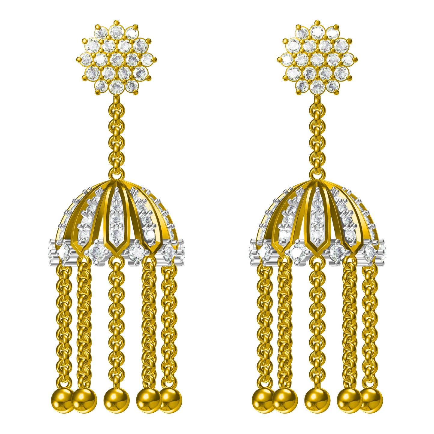 3D Jewelry Design Earring Files JCAD ER-038-0801