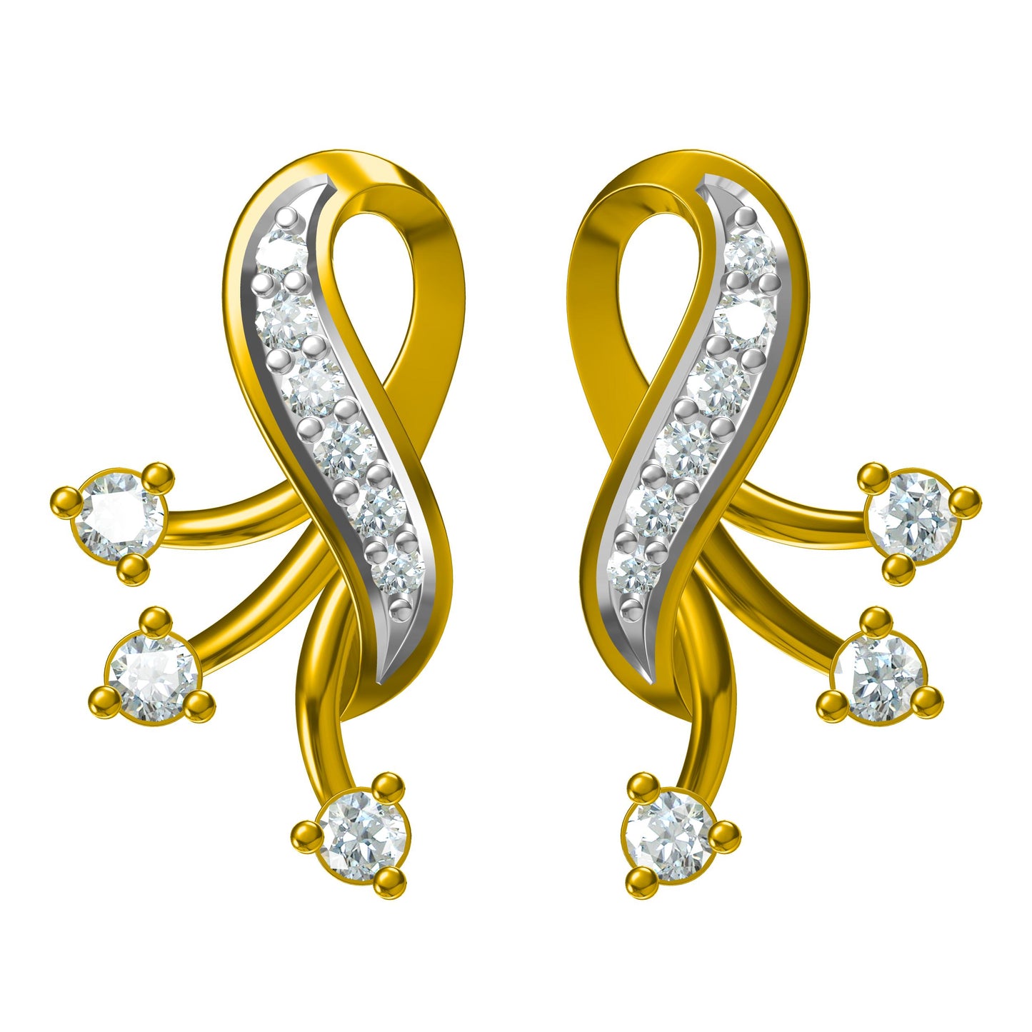 3D Jewelry Design Earring Files JCAD ER-080-1005