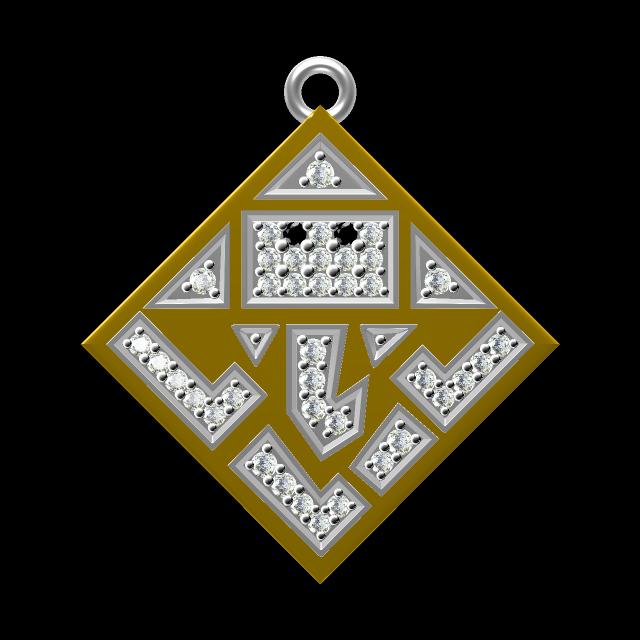 3D Jewelry Files Pendant Model JCAD GPT-022-0174