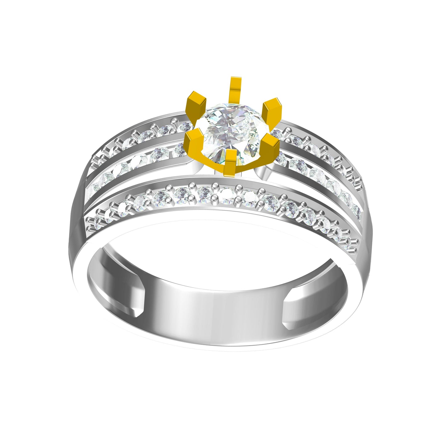 3D Ring Design Files Jewelry Models JCAD GR-008-1324